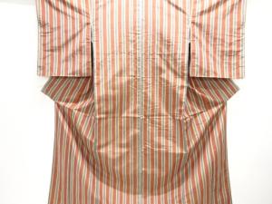 大正ロマン　縞模様織り出し着物